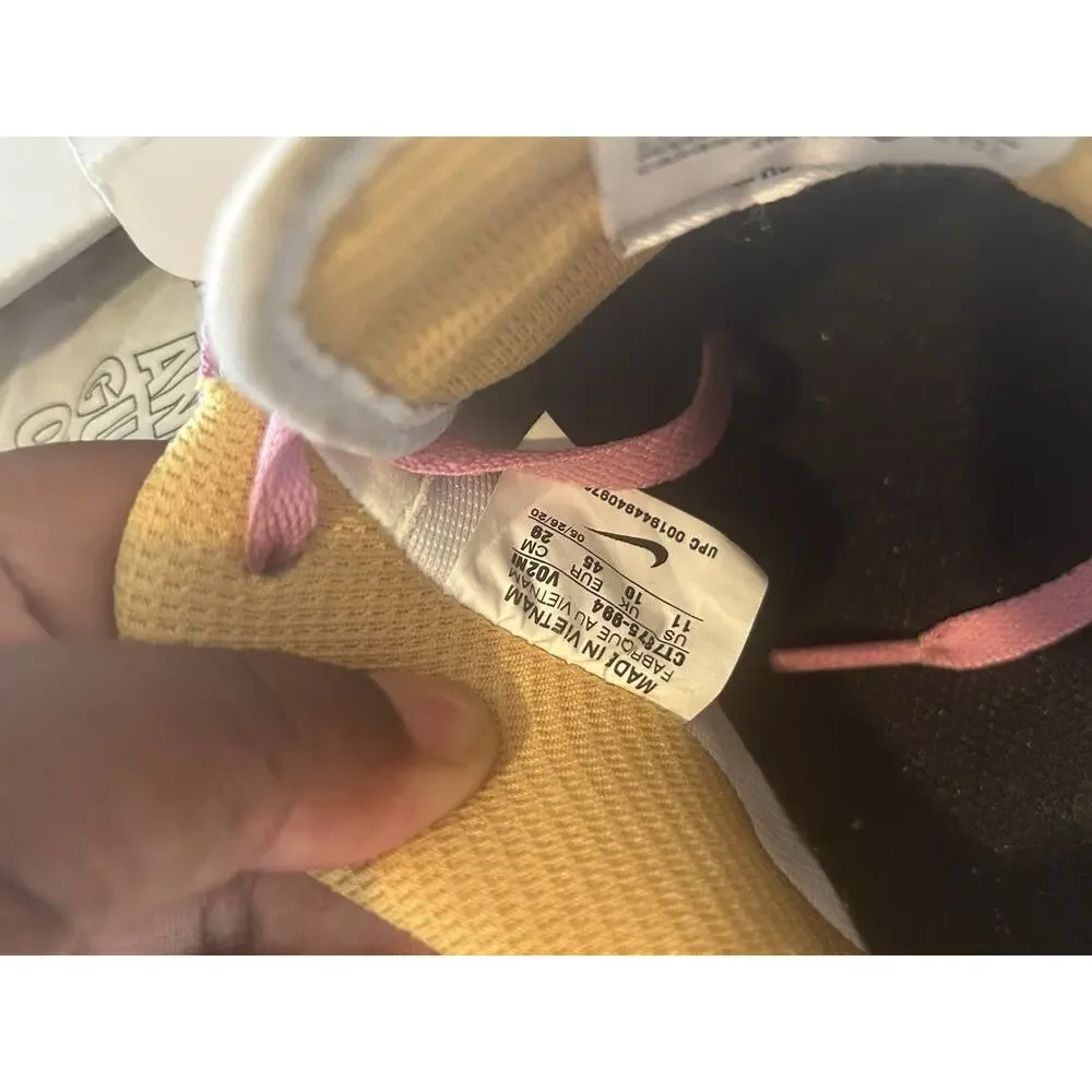 Nike By You Air Force 1 Low Custom Olive Pink Yellow Men’s Size 11 CT7875-994